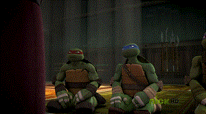 Leonardo and Rafael ninja turtles